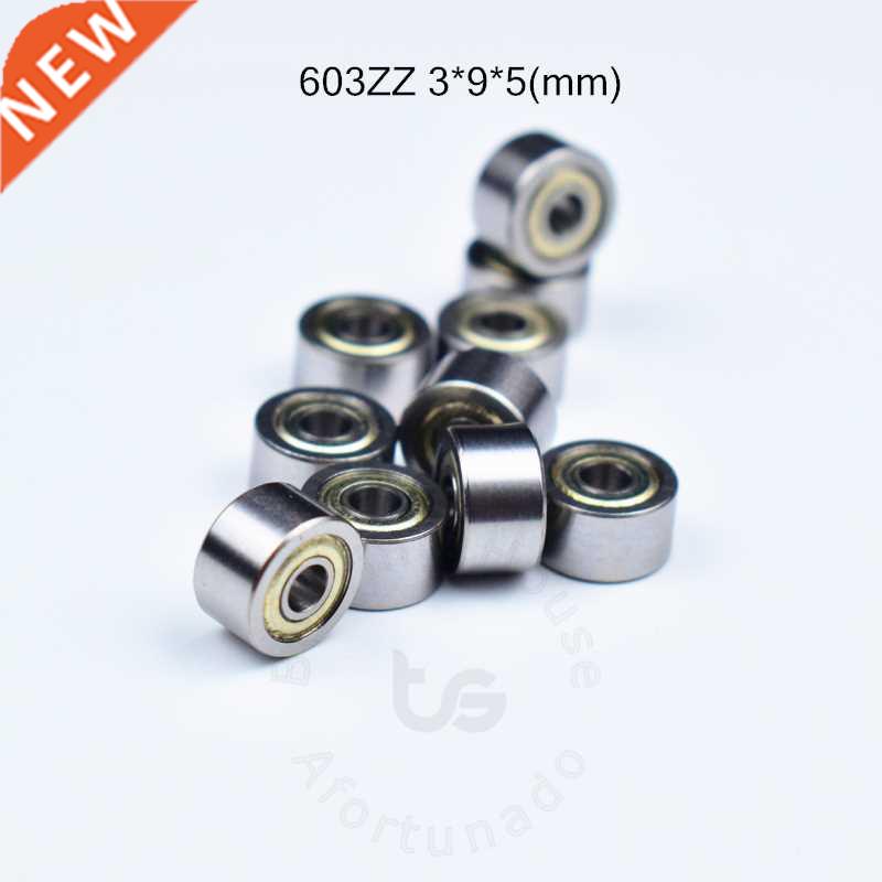 10pcs 603ZZ 3*9*5(mm) free shipping chrome steel Metal Seal