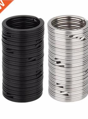 100pcs Key Rings Metal Split Rings Flat Key Chains Rings Bla