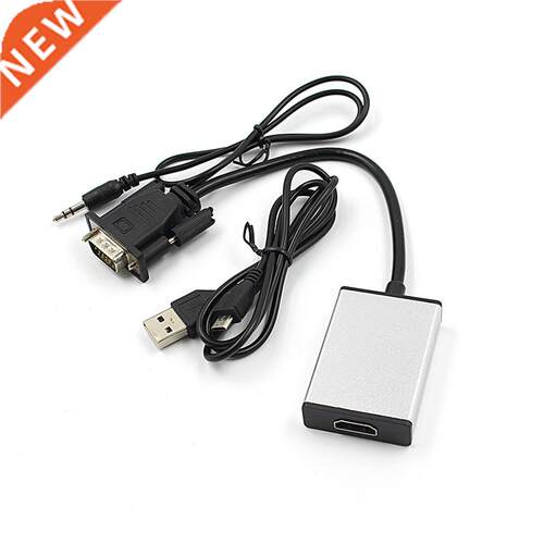 Active VGA To HDMI Converter Cable Adapter With Audio 1080P