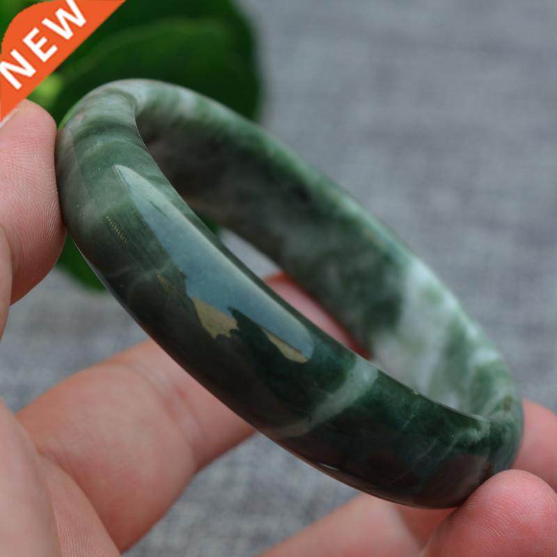 Drop shipping Natural Emerald bangle Green Myanmar Jade Bra
