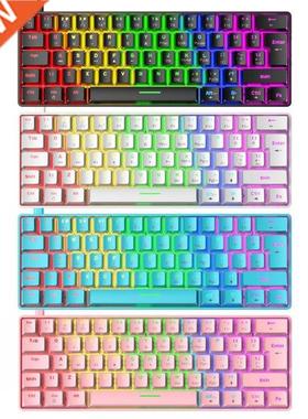 T60 Mechancal Gamng Keyboard RGB Backlt Blue Swtch 62 Ke