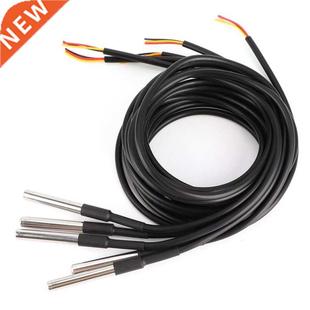 5Pcs Digitl Temperture Probe Sensor Stinless Steel Wterp