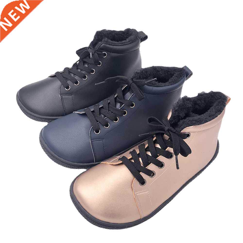 Tipsietoes Barefoot Leather Boots with fur inside for Women图片