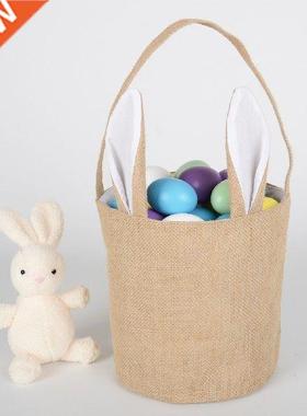 Ester Bunny Bsket, Rbbit Ers Design Bgs, Jute Cloth