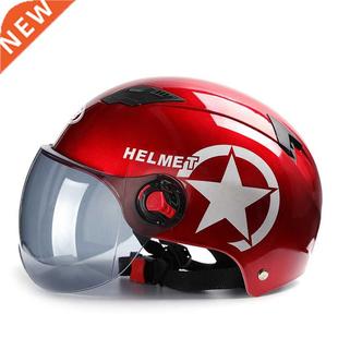 Saisika Motorcycle Helmet Scooter Bike Open Face Half Baseba