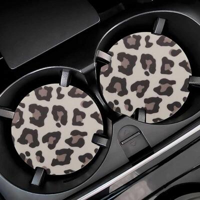 2PCs Car Cup Holder Coasters Car Anti-slip Pad Mat High