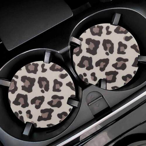 2PCs Car Cup Holder Coasters Car Anti-slip Pad Mat High