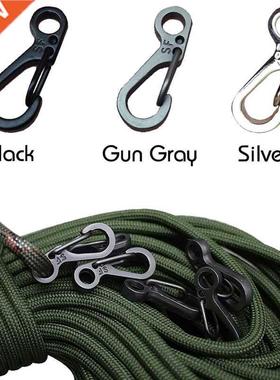 Mini mosquetón de 10 unids/lote para acampada, llavero con