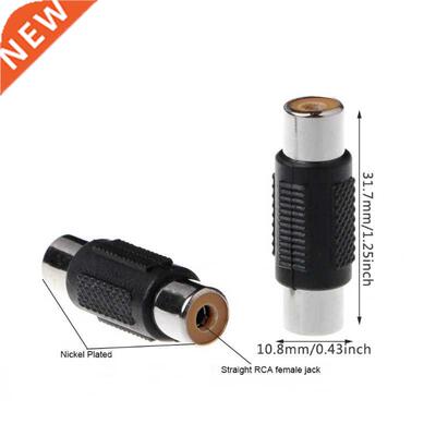 5 Pcs RCA Female to RCA Female Audio Video Cable Jack Plug A