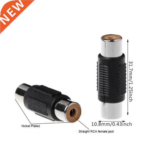 5 Pcs RCA Female to RCA Female Audio Video Cable Jack Plug A