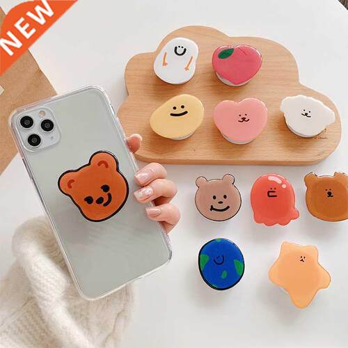 3D Glossy Cute Bear Phone Holder Griptok Support Telephone f