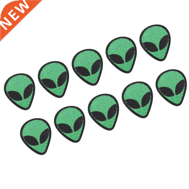 Alien Head Patch Embroidered Patch Alien Head Shape Decorat