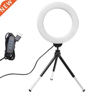 6inch Selfie Desktop Ring Light LED Lamp with Tripod Stand P