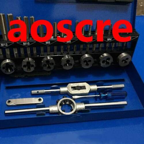 2pc Metric M-M12 tap wrench die set for metalworking screw
