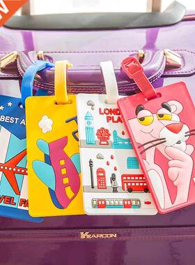Kawaii Stitch Doraemon Suitcase Luggage Tag Cartoon ID Addre