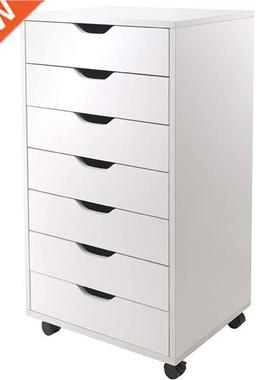 Wood Filing Cabinet Mobile Storage Cabinet for Closet/Office