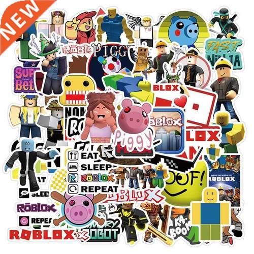 10/50Pcs Game Roblox Stickers Waterproof Guitar Laptop Lugg