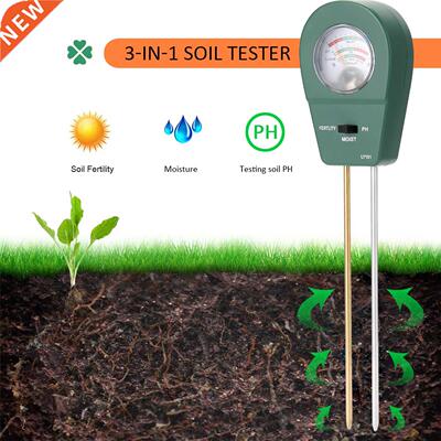 Soil Moisture/Fertility/PH 3-in-1 Soil Acidity Meter Soil