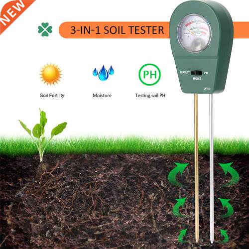 Soil Moisture/Fertility/PH 3-in-1 Soil Acidity Meter Soil