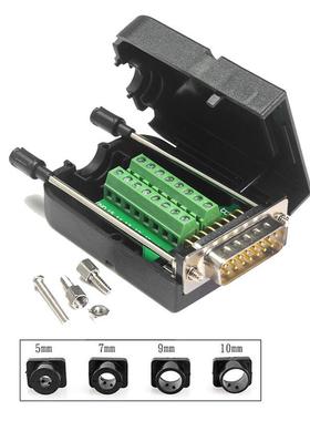 DB15 Connector D SUB Breakout Adapter Male 15 Pin Port Term