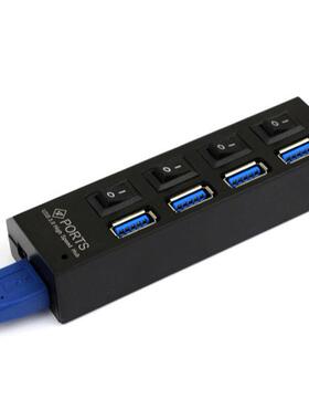 Hi-3.0 USB 4 Ports HUB with On/Off Switch For Laptop PC 5Gb/