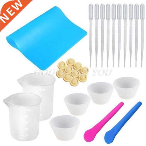 Reusable Silicone Dispensing Measuring Cup Mixing Stick Drop