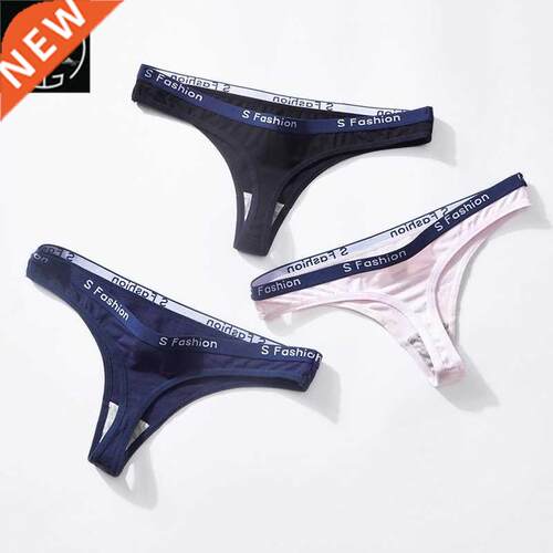 Comfortable cotton women's underwear letter sexy thong