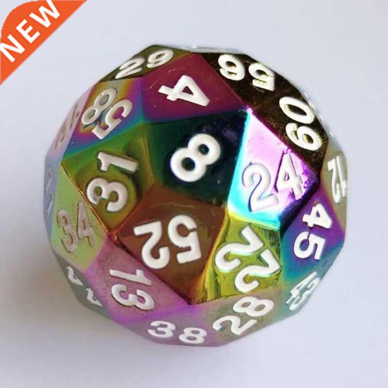 Alloy Colorful Sixty-Faced Digital Dice Board Games Accessor