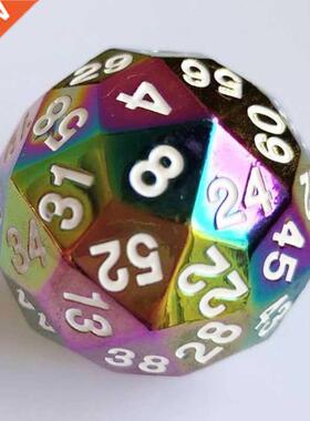 Alloy Colorful Sixty-Faced Digital Dice Board Games Accessor