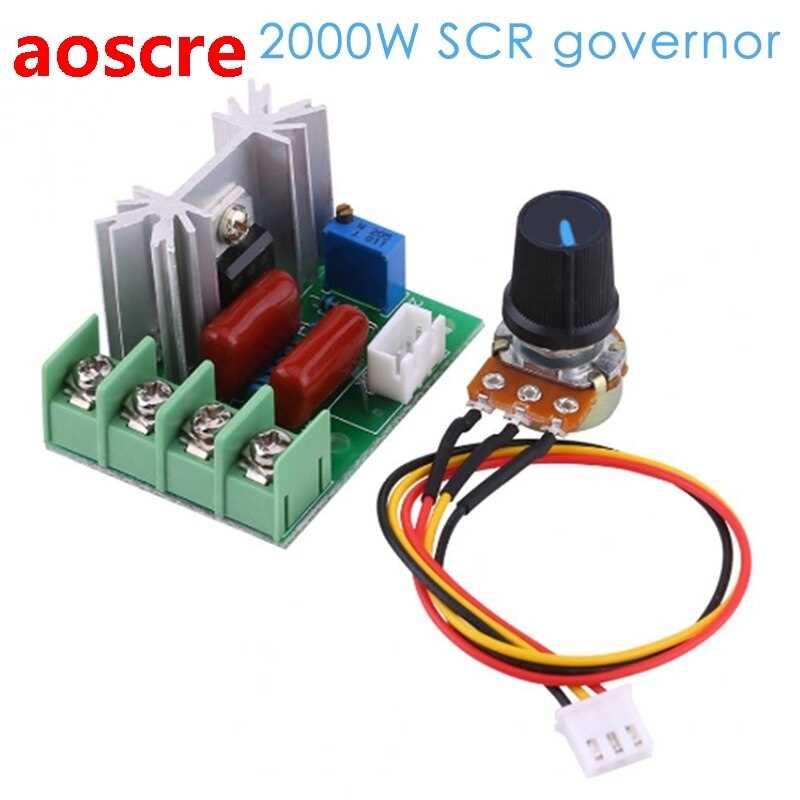 Voltage Regulator AC 220V Regler LED Dimmen Dimmer 2000W