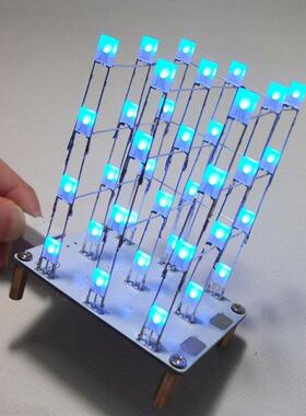 DIY Electronic Kit Touch Control 3x3x4 Cube Multicolour LED