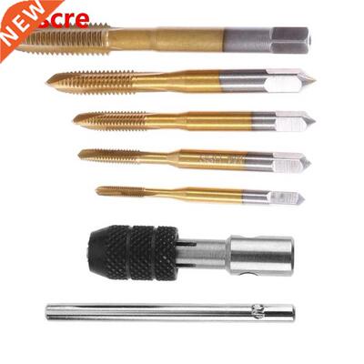 M3-M8 Tap Drill Holder 6pcs Titanium Coating Tapping Threadi