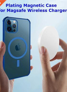 Magnetic Plating TPU Case For iPhone 12 Pro Max Support Mag