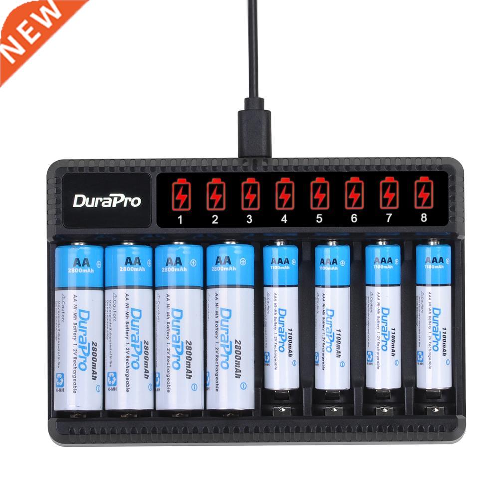 DuraPro 2800mAH AA Rechargeable Battery+1100mAH AAA Ni-MH ba图片