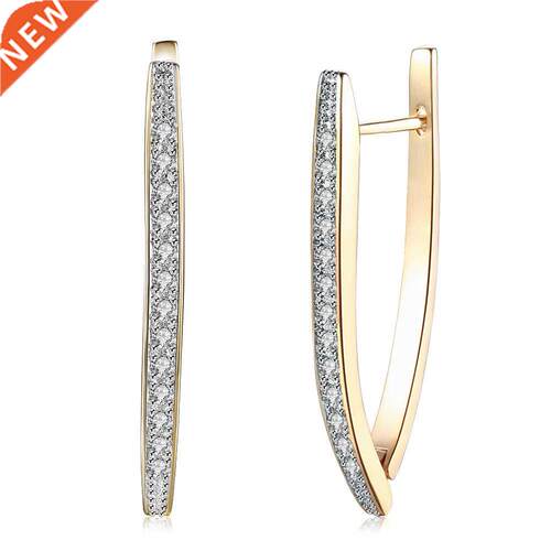 New Arrival Gold Color Earrings for Women Wedding Decoration