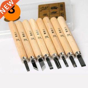8pcs Wood Handle Carving Knife Woodworking Craft Sculpture E