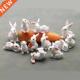 Style Cute Miniature Pcs Hare Decoration Easter Rabbit