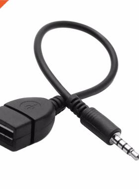Size Auto Car Audio Converter Adapter AUX .5mm Male to USB