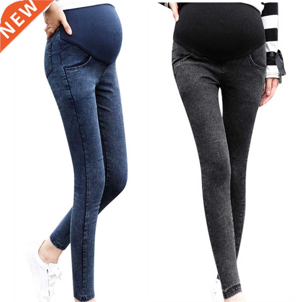 Jeans Women Pregnancy Maternity Clothing Jeans Black Pants F图片