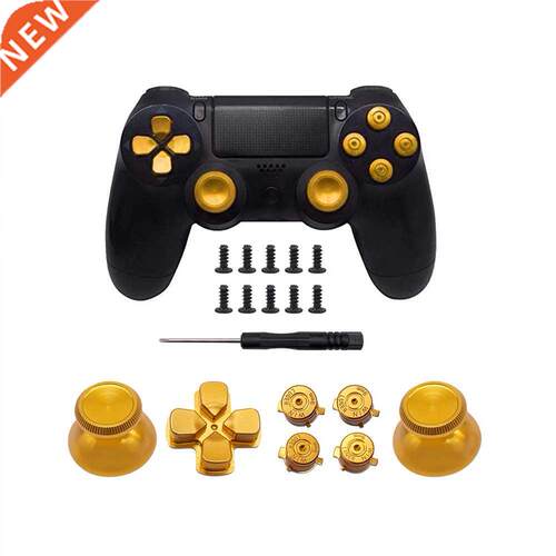 Metal Buttons Set Replacement Chrome Analog Thumbsticks For