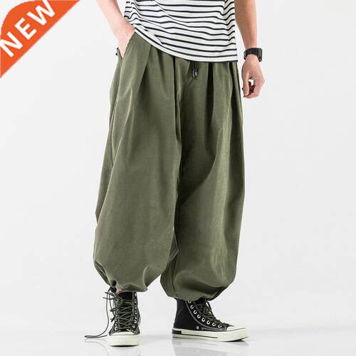 2021 New Design Drawstring Harem Pants Men’s Baggy Jogging