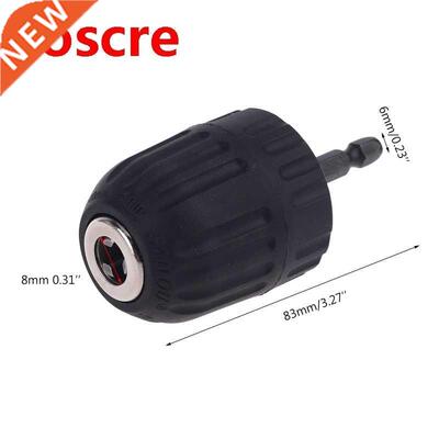 3/8-24UNF 0.8-10MM Keyless Drill Chuck Clip w 1/4'' Hex Shan