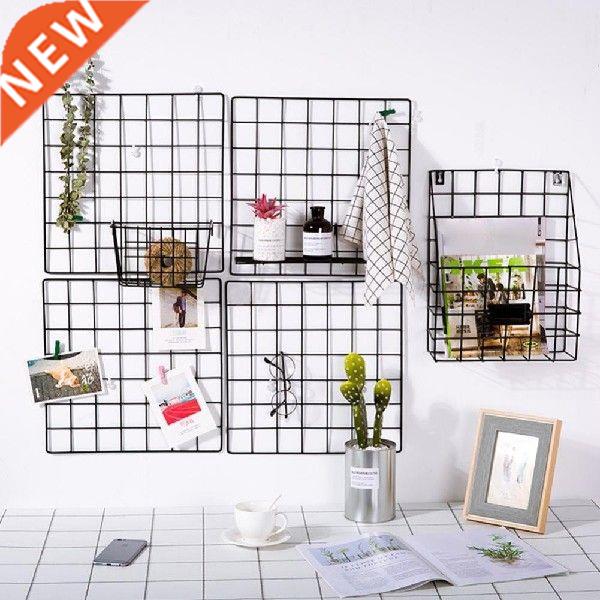 Grid Design Storage Rack Mesh Frame Metal Picture Rack