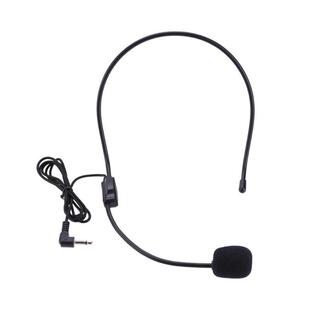 Portable Head-mounted Headset Microphone Wired 3.5mm Plug Gu