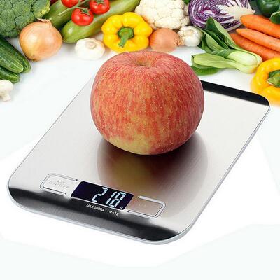 11LB / 5000g Kitchen Scale Baking Food Digital Scales Stainl