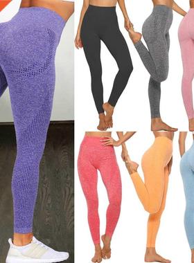 Hgh Wast Seamless Leggngs Push Up Leggns Sport Women Ft