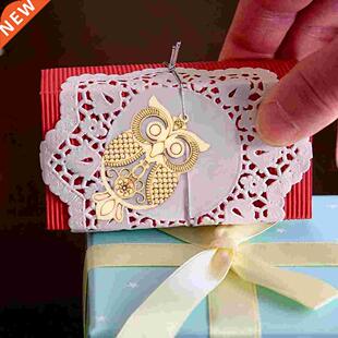 25Pcs Cartoon Owl Pattern Hanging Pendant DIY Wood Cutouts