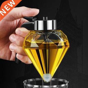 Newe Diamond Glass Oil Dispenser Squeeze Bottle Honey Jar