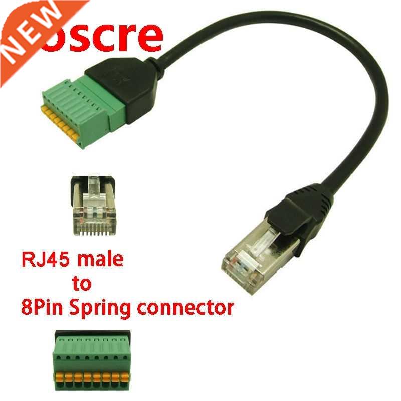 5pcs Rj45 cble RJ45 Ethernet Mle TO 8 Pin V Terminl Spri