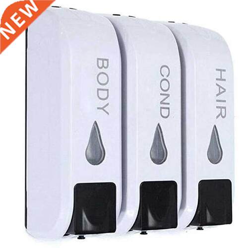 Triple Shower Soap Dispenser Wall Mounted Liquid Soap Shampo